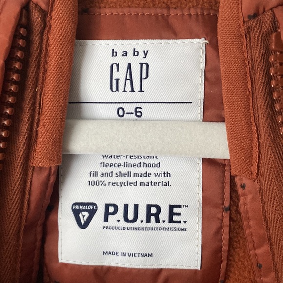 NWOT Baby 100% Recycled Heavy Weight Puffer One-Piece - Picture 3 of 3